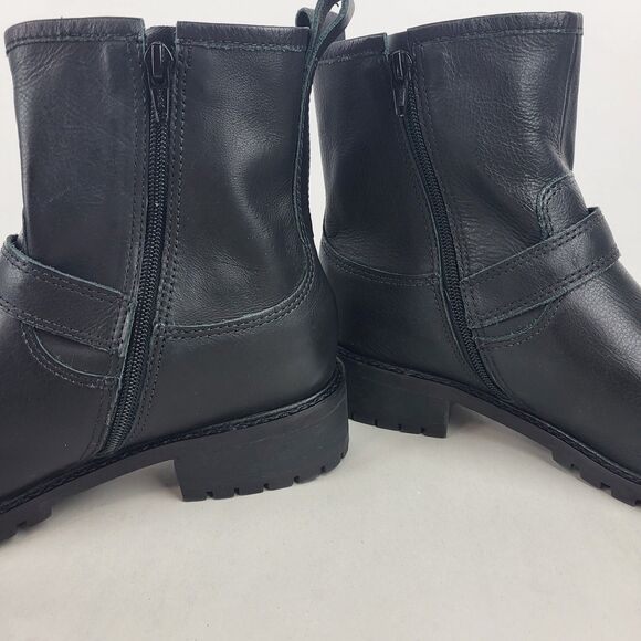 Lucky Brand Kenadie Women's Riding Ankle Boot Black Leather Size 10 M - Picture 13 of 16